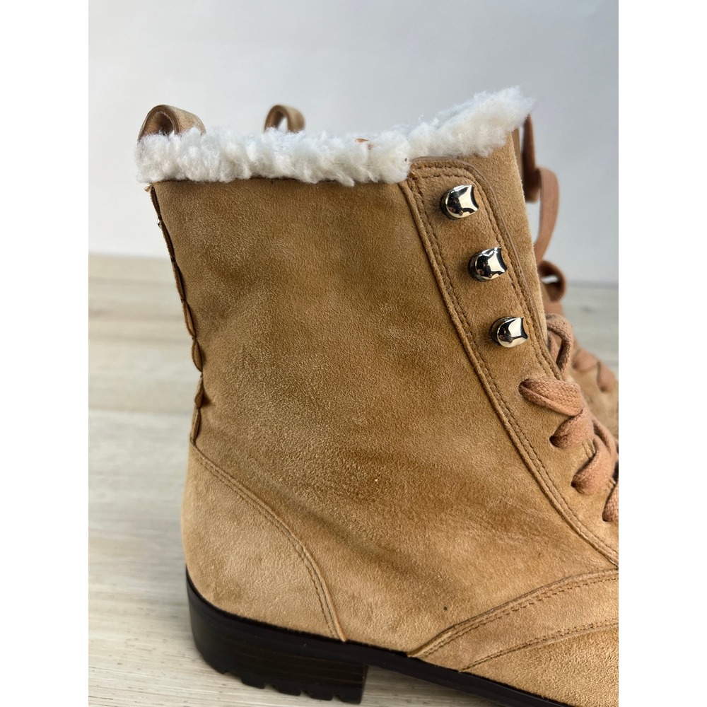 Kate Spade New York Raegan Women's Tan Suede Faux Fur Lined Boots Size 6B - Picture 4 of 12